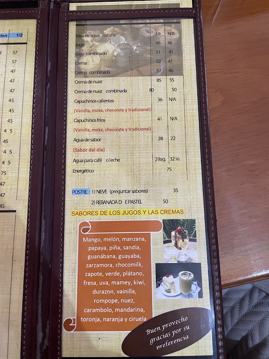 Tortas y Jugos El Mar Menu - Image 1