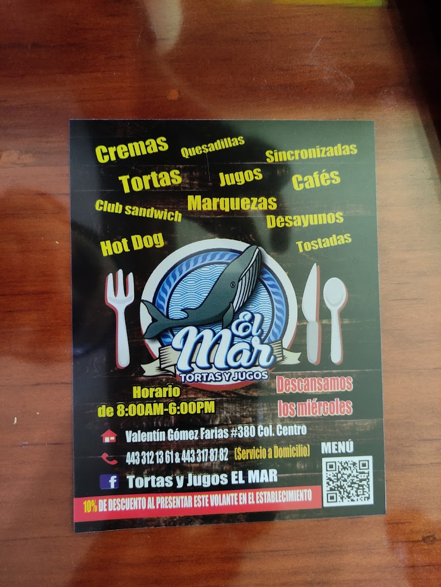 Tortas y Jugos El Mar Menu - Image 6